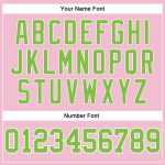 Custom Name and Number Authentic Basketball Jersey - Personalized Light Pink Neon Green-White Throwback Style Personalized