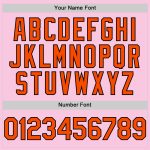 Custom Name and Number Authentic Baseball Jersey in Light Pink Orange-Black Mesh - Personalized Throwback Design Personalized