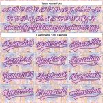 Custom Name and Number Leopard Baseball Jersey - Personalized Light Pink Purple 3D Pattern Design Personalized Light Pink
