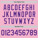 Custom Name and Number Authentic Baseball Jersey - Light Pink Purple Personalized Team Jersey Personalized Light Pink Purple