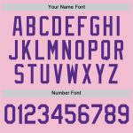 Custom Name Number Authentic Baseball Jersey Light Pink Purple White Throwback Design Personalized Light Pink Purple-White