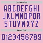Personalized Light Pink Purple White Basketball Jersey for Kids - Authentic Throwback Style Personalized Light Pink Purple-White