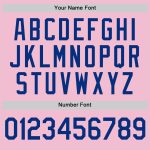 Custom Name and Number Personalized Light Pink Royal-White Authentic Baseball Jersey - Team Spirit Wear Personalized Light