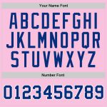 Personalized Light Pink Basketball Jersey with Royal-White Design - Custom Team Name and Number Personalized Light Pink Royal-White