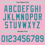 Custom Name and Number Light Pink Teal Baseball Jersey - Personalized Authentic Team Jersey Personalized Light Pink Teal