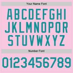 Custom Team Baseball Jersey - Personalized Light Pink & Teal Mesh with Name & Number - Authentic Throwback Style Personalized