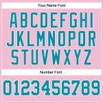 Custom Name Number Basketball Jersey Light Pink Teal White Authentic Throwback Team Personalized Light Pink Teal-White Authentic