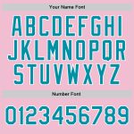 Personalized Light Pink Teal White Basketball Jersey - Authentic Throwback Style Personalized Light Pink Teal-White Authentic
