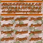 Light Pink Texas Orange-Brown 3D Tropical Hawaii Plants Baseball Jersey - Custom Name & Number Authentic Team Apparel Personalized