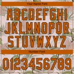 Light Pink Texas Orange-Brown 3D Tropical Hawaii Plants Baseball Jersey - Custom Name & Number Authentic Team Apparel Personalized
