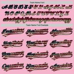 Custom Name and Number Vintage USA Flag Baseball Jersey - Personalized Light Pink Authentic Team Apparel Personalized Light