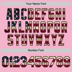 Custom Name and Number Vintage USA Flag Baseball Jersey - Personalized Light Pink Authentic Team Apparel Personalized Light