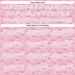 Custom Name and Number Cat Baseball Jersey Light Pink White 3D Pattern Design - Personalized Pet Sports Apparel Personalized