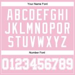 Personalized Light Pink White Basketball Jersey - Authentic Throwback Style Personalized Light Pink White Authentic Throwback