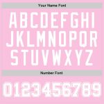 Custom Light Pink White Throwback Basketball Jersey with Personalized Name and Number Personalized Light Pink White Authentic
