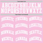Custom Light Pink White Throwback Basketball Jersey with Personalized Name and Number Personalized Light Pink White Authentic