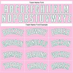 Custom Name Number Personalized Light Pink White Kelly Green Basketball Jersey Authentic Throwback Team Gear Personalized