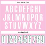 Custom Name Number Personalized Light Pink White Kelly Green Basketball Jersey Authentic Throwback Team Gear Personalized