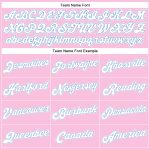 Custom Name and Number Throwback Basketball Jersey - Personalized Light Pink and Light Blue Design Personalized Light Pink
