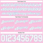 Custom Name and Number Authentic Throwback Basketball Shorts Light Pink White Light Blue Personalized Light Pink White-Light