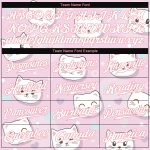 Custom Name & Number Cats Baseball Jersey - Personalized Light Pink & White 3D Pattern Design Personalized Light Pink White-Light