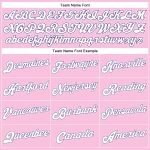 Personalized Custom Basketball Jersey with Name and Number - Light Pink White-Purple Authentic Throwback Design Personalized