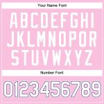 Personalized Custom Basketball Jersey with Name and Number - Light Pink White-Purple Authentic Throwback Design Personalized