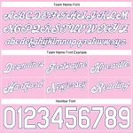 Custom Name Number Authentic Throwback Basketball Shorts Light Pink Purple - Personalized Team Apparel Personalized Light