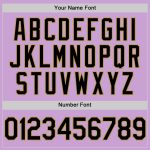 Personalized Custom Name & Number Light Purple Black Gold Baseball Jersey Personalized Light Purple Black-Old Gold Authentic