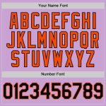 Custom Name and Number Light Purple Black-Orange Authentic Baseball Jersey - Personalized Team Jersey Personalized Light