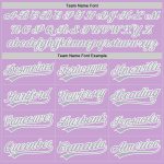Personalized Custom Name Number Light Purple Gray-White Baseball Jersey Authentic Team Apparel Personalized Light Purple