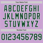 Custom Name and Number Baseball Jersey - Personalized Light Purple Green-White Authentic Jersey Personalized Light Purple