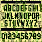 Personalized Dollar Sign Money Theme Performance T-Shirt with Custom Name & Number - Light Yellow Black-Aurora Green 3D Pattern Design