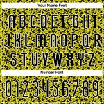 Custom Name & Number Volleyball Uniform Jersey - Personalized Light Yellow Black-White Geometric Design Personalized Light