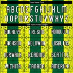 Custom Abstract Shape Volleyball Uniform Jersey - Light Yellow Green-Black, Personalized Name & Number Personalized Light