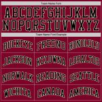 Custom Name and Number Basketball Jersey - Maroon Black-Cream Authentic Throwback Team Jersey Personalized Maroon Black-Cream