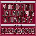 Custom Name and Number Basketball Jersey - Maroon Black-Cream Authentic Throwback Team Jersey Personalized Maroon Black-Cream