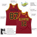 Custom Name Number Maroon Black Gold Throwback Basketball Jersey - Personalized Authentic Team Apparel Personalized Maroon