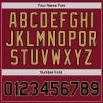 Personalized Authentic Throwback Basketball Jersey in Maroon and Black-Old Gold Personalized Maroon Black-Old Gold Authentic
