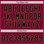 Custom Basketball Jersey with Personalized Name & Number - Maroon Black-Old Gold Authentic Throwback Design Personalized
