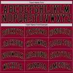 Custom Basketball Jersey with Personalized Name & Number - Maroon Black-Old Gold Authentic Throwback Design Personalized