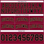 Custom Team Basketball Shorts with Name and Number - Maroon and Black-Old Gold Authentic Throwback Style Personalized Maroon