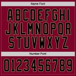 Custom Name and Number Hockey Jersey in Maroon and Old Gold - Personalized Team Apparel Personalized Maroon Black-Old Gold