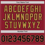 Custom Name Number Authentic Baseball Jersey - Personalized Maroon Black Old Gold Mesh Throwback Team Apparel Personalized