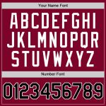 Custom Name and Number Personalized Maroon Black White Baseball Jersey - Authentic Throwback Team Jersey Personalized Maroon