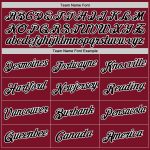 Personalized Maroon Basketball Jersey - Authentic Black-White Throwback Style Personalized Maroon Black-White Authentic Throwback
