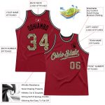 Custom Name and Number Personalized Maroon Camo Gray Basketball Jersey - Authentic Throwback Team Apparel Personalized Maroon