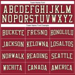 Customizable Basketball Jersey with Team Name and Number - Maroon Cream-Black Throwback Authentic Design Personalized Maroon