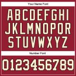 Customizable Basketball Jersey with Team Name and Number - Maroon Cream-Black Throwback Authentic Design Personalized Maroon
