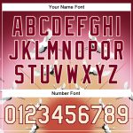 Custom Name Number Maroon Cream 3D Heron Bomber Varsity Letterman Jacket - Personalized Full-Snap Team Jacket Personalized